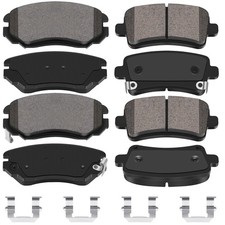 Pastiglie freno anteriori e posteriori in ceramica compatibili con Chevy Equinox GMC 2010-2017...