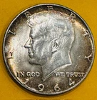 1964 Kennedy Half Dollars – 90% Silver – AU/BU – .36169 ASW Each – Toners Mixed