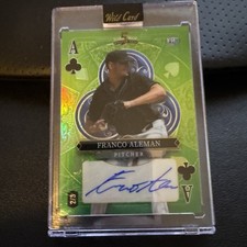 2024 Wild Card 5 Card Draw Stacked Deck Franco Aleman 2/3 Auto Ace Of Clubs