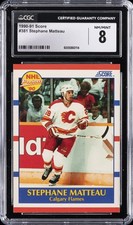 1990-91 SCORE #381 STEPHANE MATTEAU CGC 8