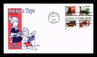 ARTMASTER US COVER ANTIQUE TOYS BLOCK OF 4 FIRST DAY OF ISSUE 2002 RATE CHANGE