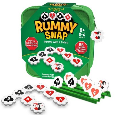 Rummy Strategy Game for Adults, Family, and Kids, Includes Full Size Snap Til...