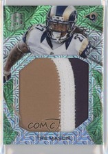 2015 Panini Spectra Immense Materials Neon Green Prizm 5/25 Tre Mason #IM-TM 0v1