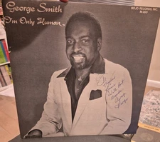 George Smith - I'm Only Human LP Vintage Rare SIGNED autographed bojo records