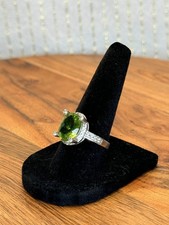 Peridot Ring with Accents in 925