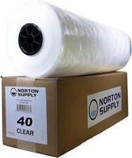 40" Dry Cleaning Poly Bag Transparent Plastic Garment Cover 100 Gauge Thickness