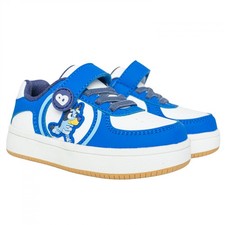 Bluey Toddler Boys Low Top Court Hook and Loop Sneakers Blue