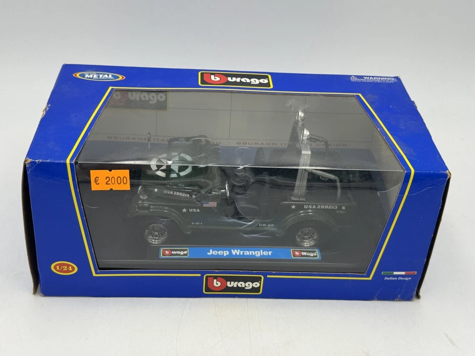 DIE CAST 1/24 " JEEP WRANGLER " BURAGO - Immagine 2 di 2