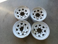 16x7 Aftermarket Steel Wheel Rims Set Of 4 White From 1985 Ford F250 13157786 16x7 Aftermarket Steel Wheel Rims Set Of 4 White From 1985 Ford F250 13157786