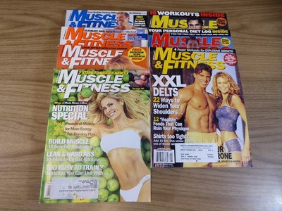 Muscle & Fitness Magazine Lot of 7 issues 2000-2004 Great Condition