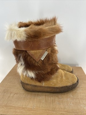Tecnica Tan Fur Ski Boots Made in Italy Women s Size 43 32