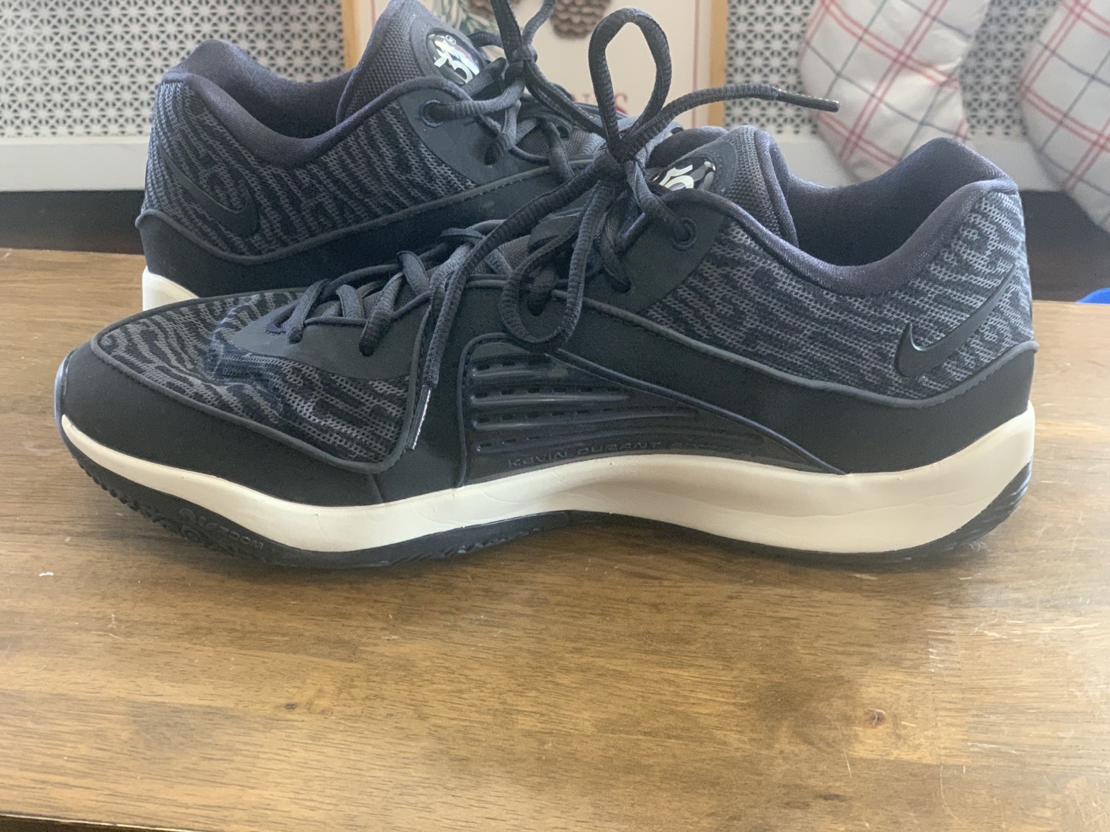 Nike KD16 Boardroom Men's 12  Black Smoke Grey Basketball Shoes DV2917-003