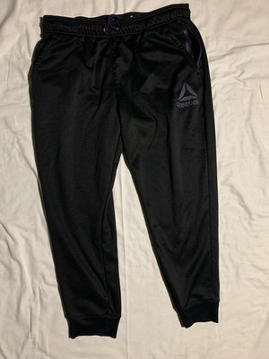 Reebok Men's Performance Jogger Sweatpants Black Size XL