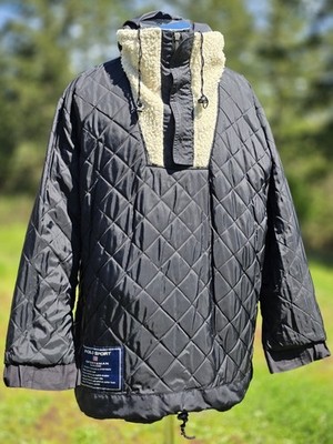 Vintage Polo Sport Sportsman Jacket Anorak Sherpa Lined Ralph