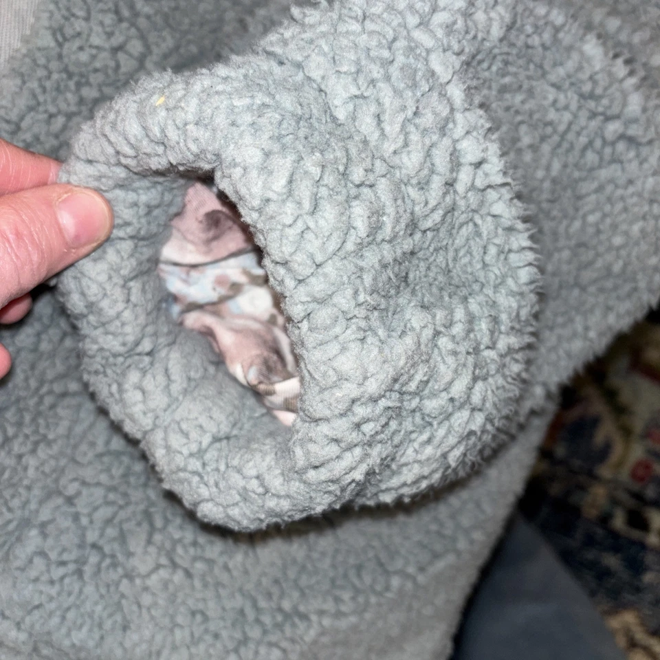 Free People Coat Tessa Teddy Longline Faux Sherpa Medium Oversized Boho Chic - Image 4 of 4