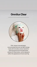 Omnilux Contour Face Mask NEW SEALED WITH 3 Free Omnilux HYDROGEL Masks and SPF 