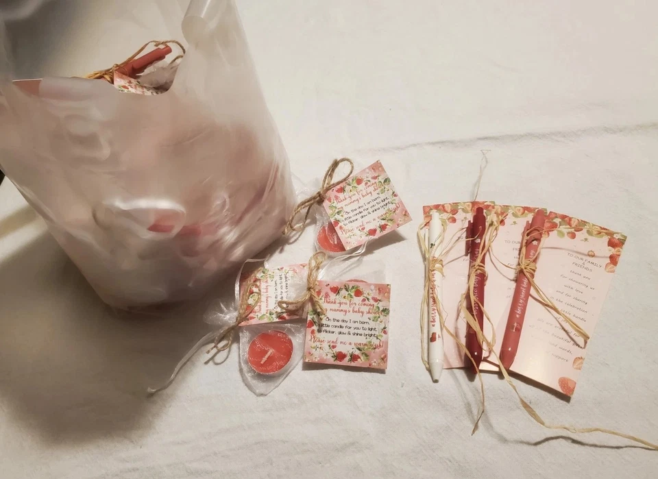 Decoraciones de bayas dulces para baby shower, ducha para bebé niña, decoración de fresa Foto 3 de 4