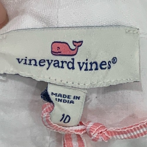 Vineyard Vines Neu mit Etikett weiß Leinen Shorts Gürtel Stretch Taille Überziehen Strand adrett 10 - Bild 2 von 15