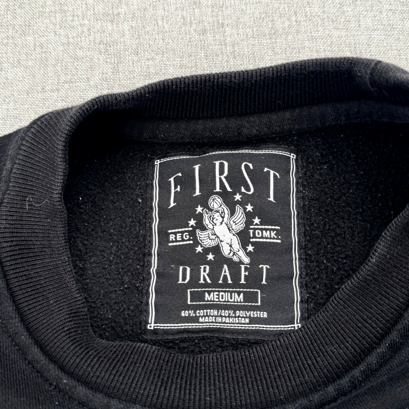 First Draft Pullover Sweater Jacket Black White D… - image 11