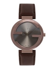 Gucci Mens Rose Gold 42mm Strap Fashion Watch