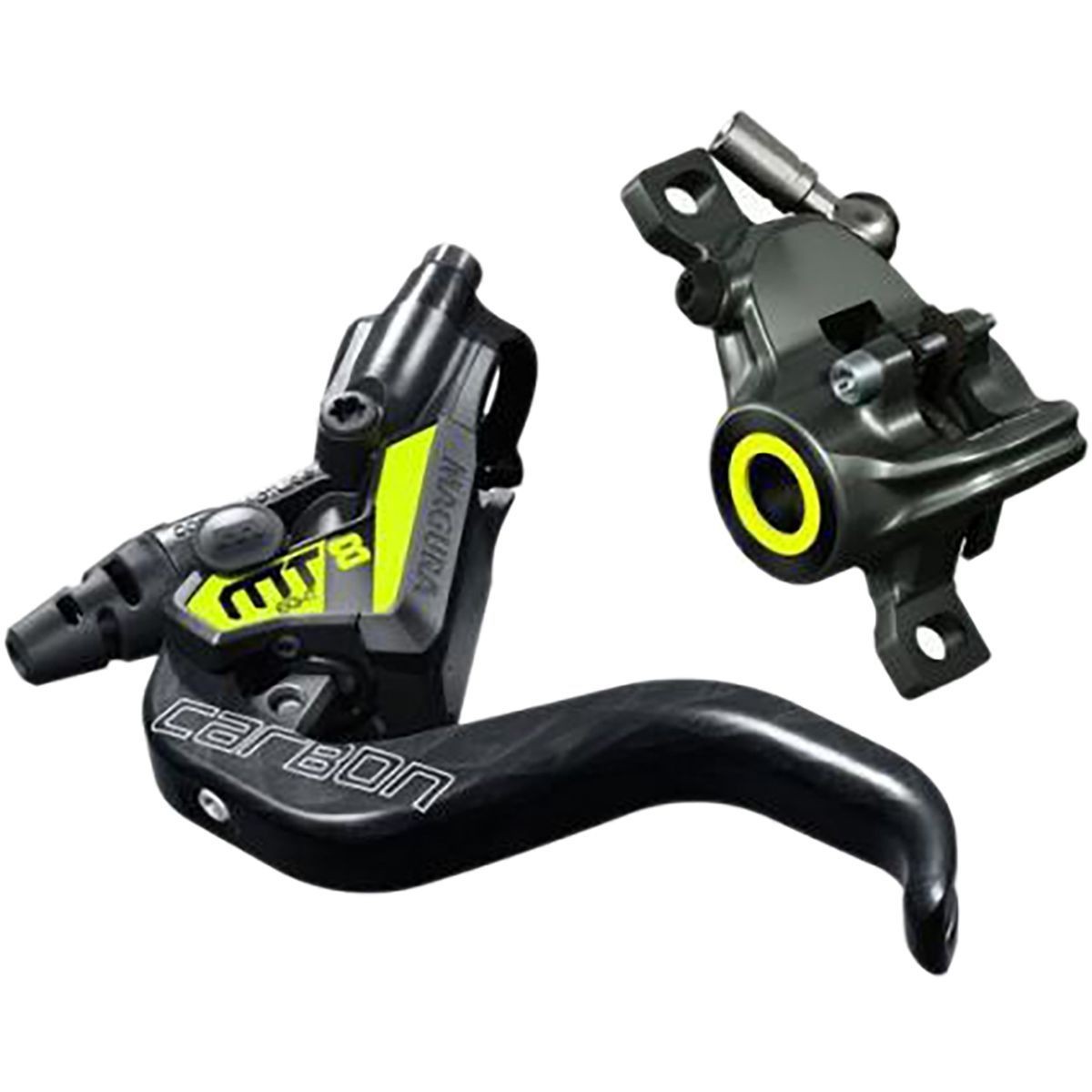Дисковый тормоз Magura USA MT8 SL, черный/неоново-желтый, левый или правый