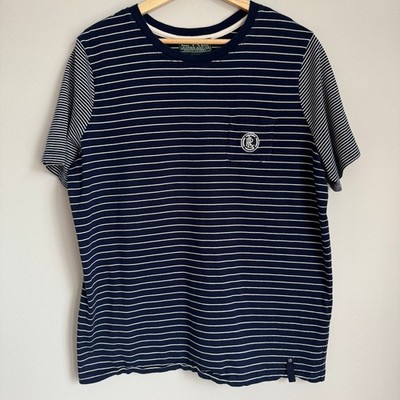 Lauren Ralph Lauren Active Striped T-Shirt Women s 1X Navy White Cotton Pocket