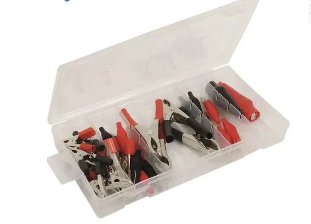 ASSORTIMENT DE PINCES CROCODILES - COFFRET 28 PINCES - Photo 1/1