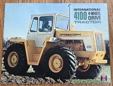 Vintage International 4100 4 Wheel Drive Tractor Sales Brochure 1960s Harvester