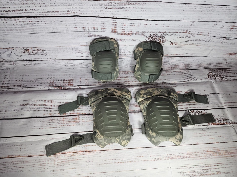 Novo Genuíno USGI Conjunto de Joelho e Cotovelo Militar dos EUA, ACU, McGuire Nicholas - Imagem 2 de 4