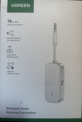 UGREEN CM872 Bluetooth Transmitter Silver, 3.5mm In/Out, Wireless/Wired