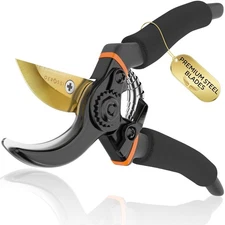Premium Bypass Pruning Shears for your Garden - Heavy-Duty, Ultra Sharp Prune...