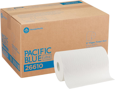 #ad #ad Pacific Blue Ultra 9quot; Paper Towel Rolls 26610 White 6 Rolls per Case 400 $53.91