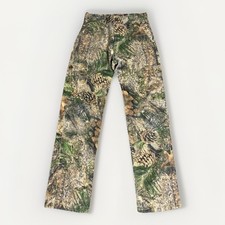 Camo Cargo Pants Boys 25x27 XL 16 Pockets Youth Teen Vintage USA 90s Pine Timber