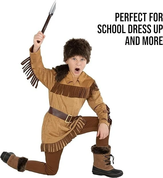 Disfraz Davy Crockett para niños Rey de la Frontera Pionero 4-14 años Halloween Foto 3 de 4