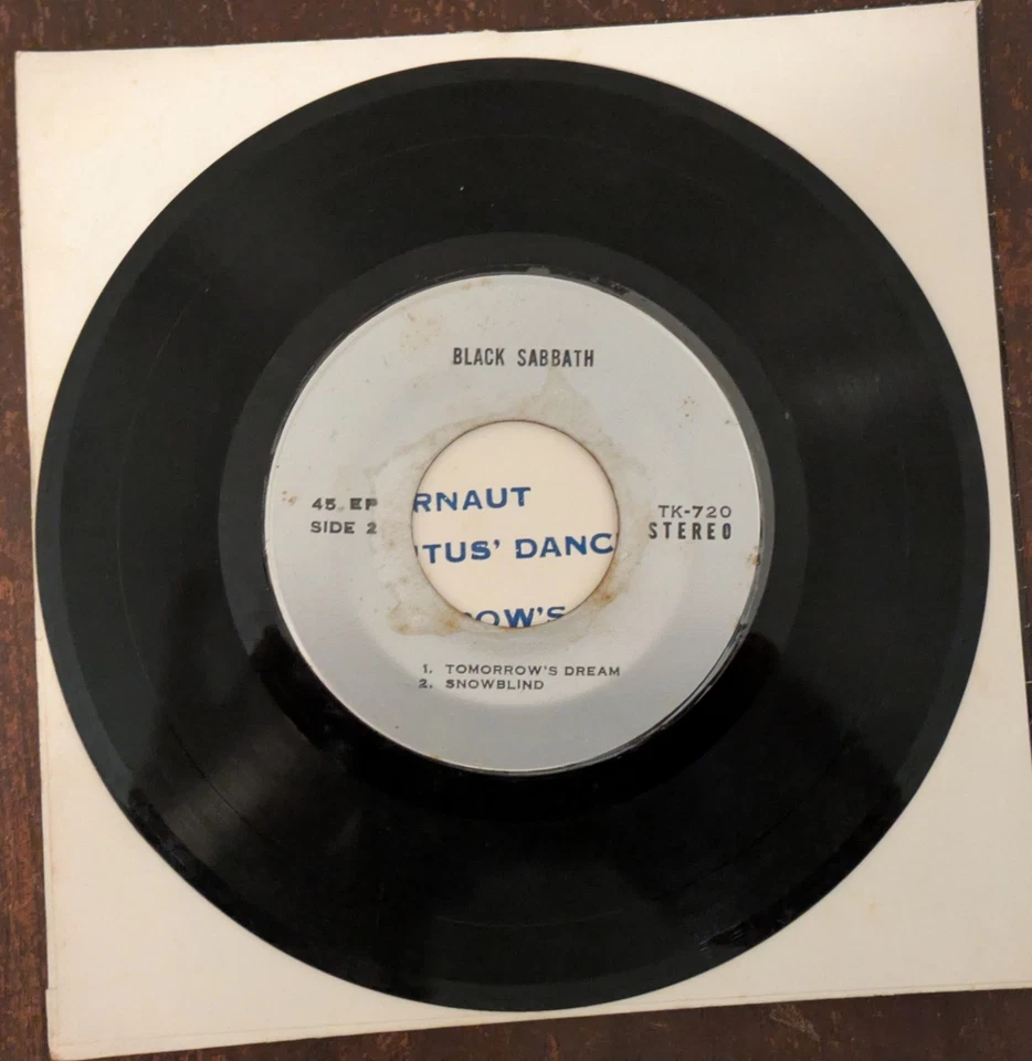 Black Sabbath Ultra Rare Thai Supernaut/St Vitus Dance/Tomorrows Dream/Snowblind - Image 4 of 4