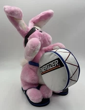 1989 Animal Fair Pink Energizer Bunny Rabbit Stuffed Plush Advertising
