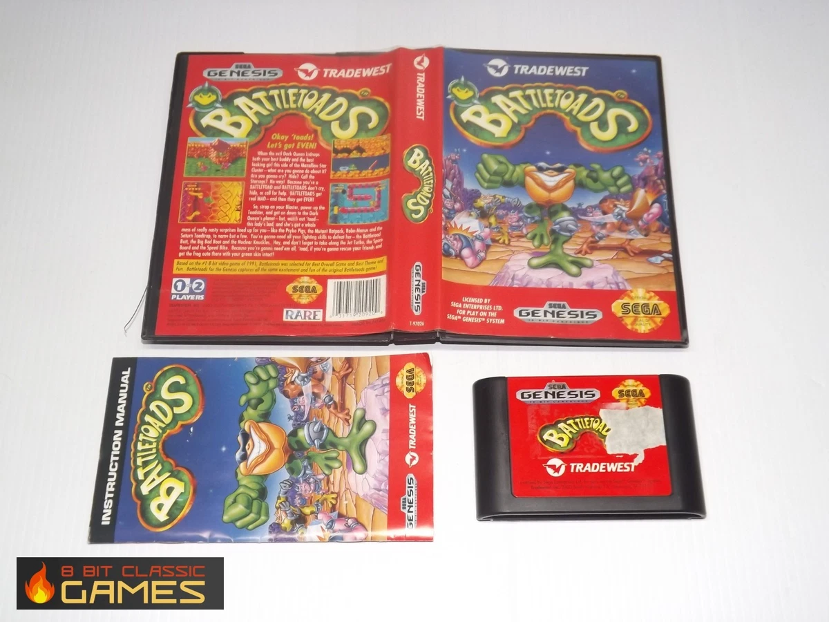 1992 Sega Genesis Battletoads Graded WATA 9.6 A+ Sealed - Early Print