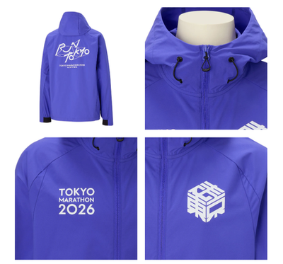 2026 Official ASICS Tokyo Marathon 2026 Running Jacket RUN TOKYO