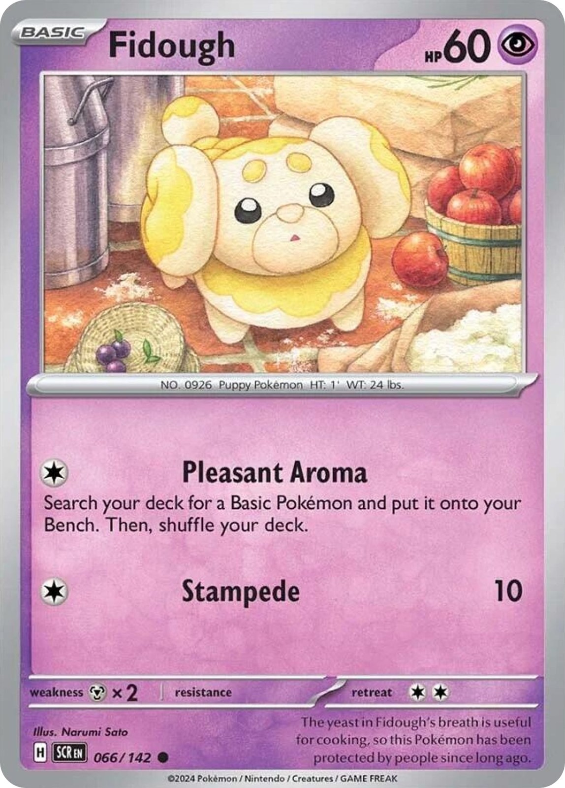 Fidough 66/142 Stellar Crown Common Pokemon NM/M