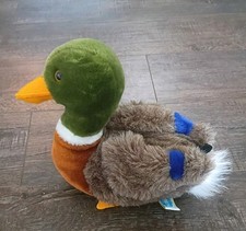 Vtg Dankin Mallard Duck Plush  Green Head Bro...
