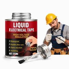 Liquid Electrical Tape - Black Insulating Electrical Tape Adhesive, Waterproof 