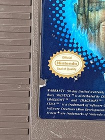 Lotto giochi Solstice and Bases Loaded Nes (Nintendo Entertainment System) testati!