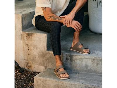 REEF Cushion Tradewind SL Men\'s Fashion Slides 12 Grey / Tan - NWT Reef Cushion Tradewind SL Slide Sandals - NWT Mens 12 Grey  main image 3