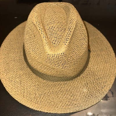 Jacobson Hat & Co. Straw Golfer Hat with Band Beach Summer Panama Sun Pre-Owned