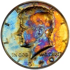 1970 Silver Kennedy Half Dollar S 50C 40% Proof with Questionable Monster Toning