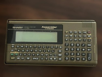 SHARP PC-G830 Pocket Computer Assembler Vintage Electronic Device Junk
