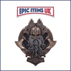 Nemesis Now Bronze For Valhalla Viking Axe Hammer Raven Wall Plaque 27cm