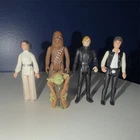 Star Wars Vintage Action Figures Leia, Luke Skywalker, Chewbacca ,Yoda ,Han Solo