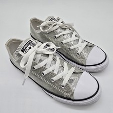 Converse Chuck Taylor All Star Iridescent Glitter Sneakers Shoes Juniors Size 3