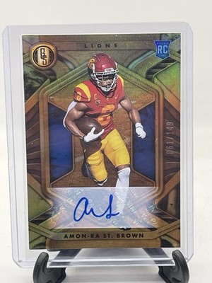 2021 Panini Gold Standard Amon-Ra St. Brown Auto RC #d 61/149 Detroit Lions
